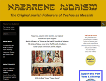 Tablet Screenshot of nazarenejudaism.com